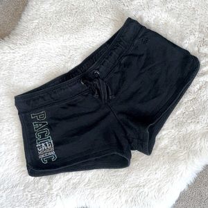 Garage Black Cotton Beach Shorts